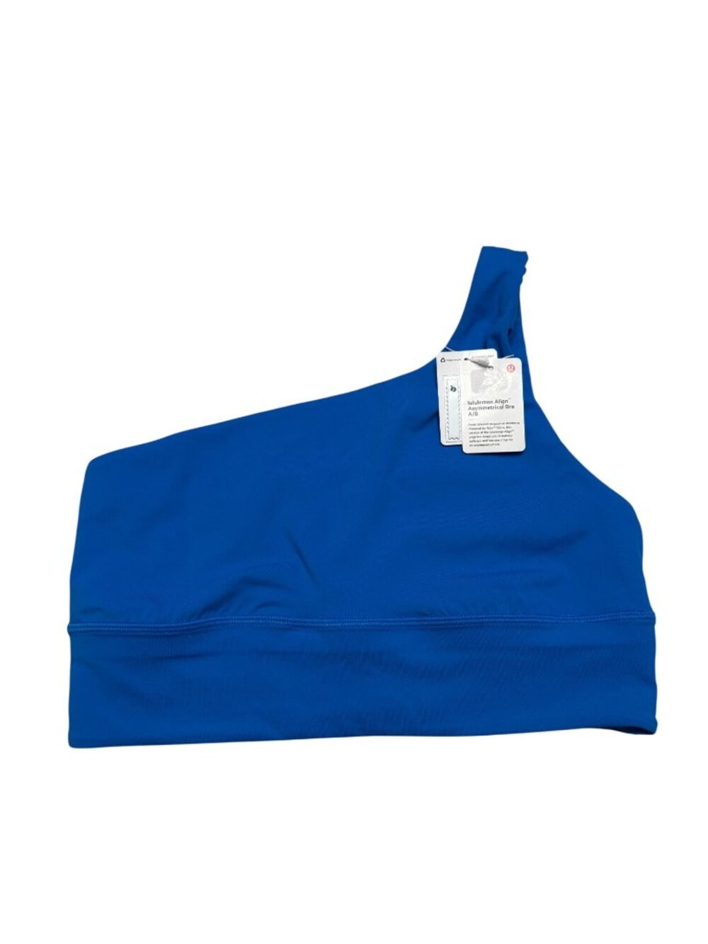 NWT Lululemon Align Asymmetrical Bra A/B Cup Blue-sz 10